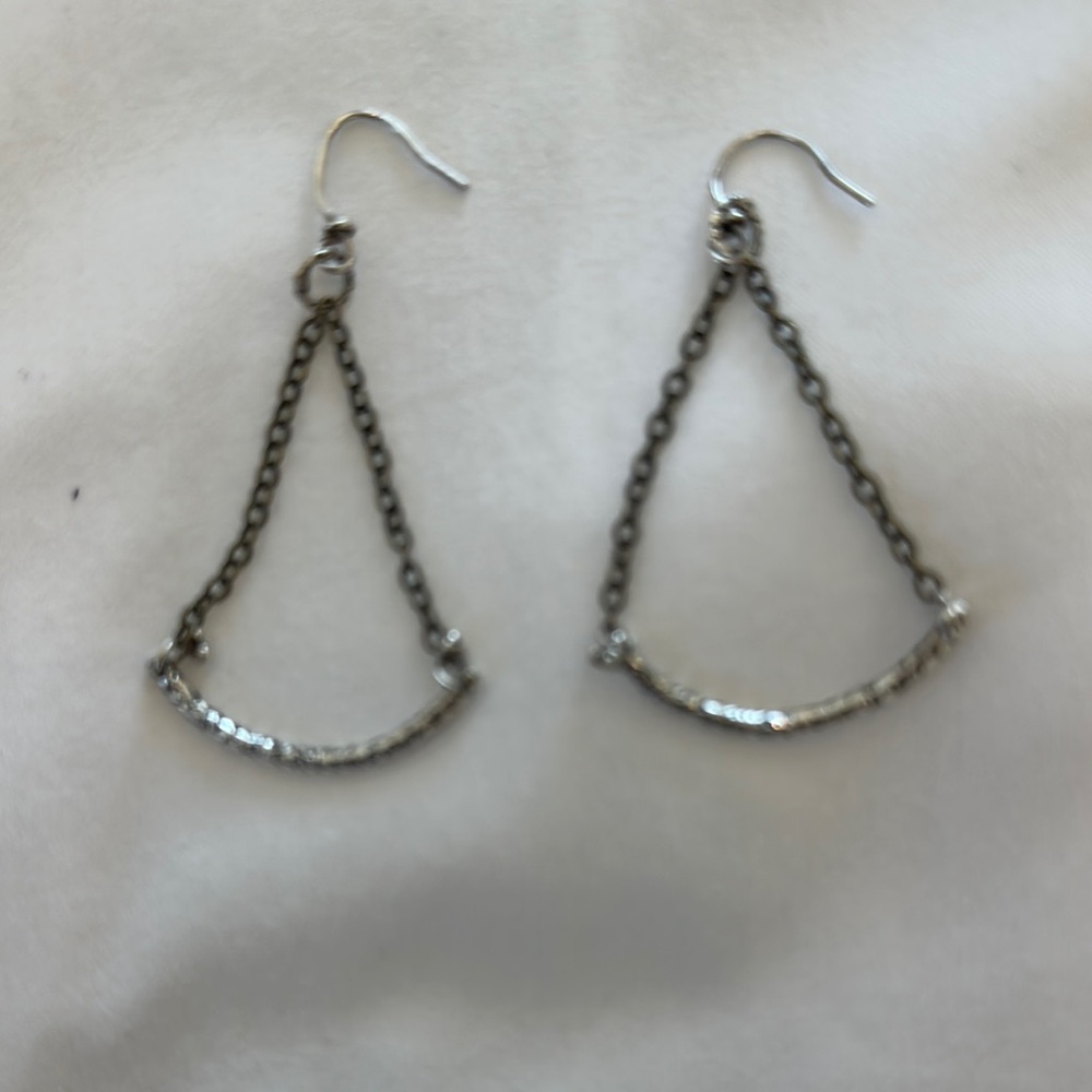 Elegant Silver Chain Earrings
